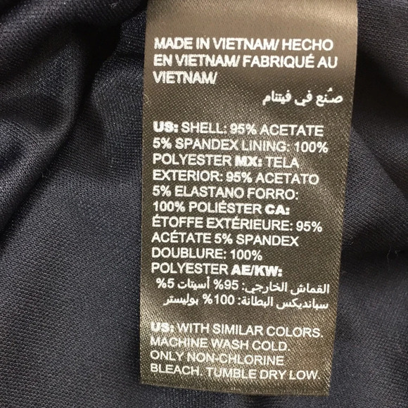 3/$20 Chico’s Travelers Navy Tunic Top Womens 0P Small Petite 3/4 Sleeve Scroll‎ - Picture 8 of 15